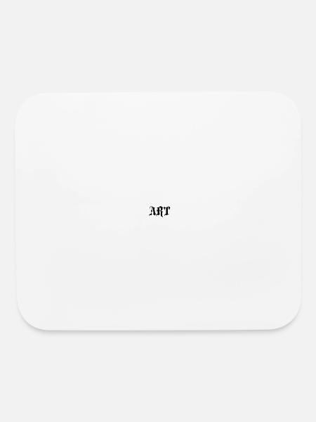 Gothic  Black Typography - Mouse pad Horizontal - white - Front