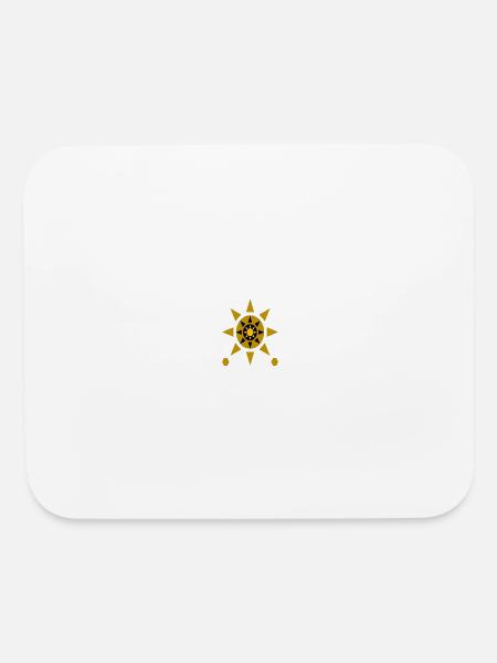 same drawing different sizes - Mouse pad Horizontal - white