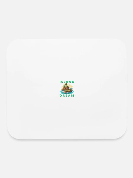 Island Dream Escape - Mouse pad Horizontal - white