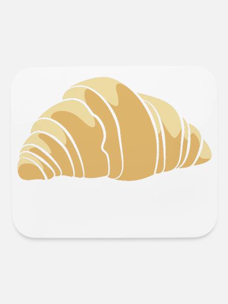 French Bread Croissants Bread Baking - Mouse pad Horizontal - white - Front