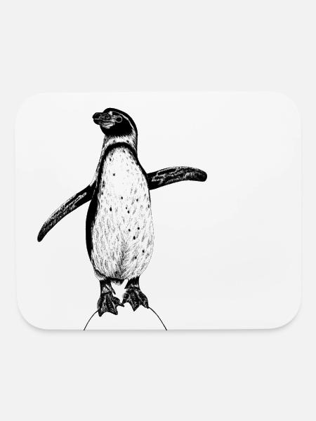 Humboldt penguin illustration - Mouse pad Horizontal - white - Front
