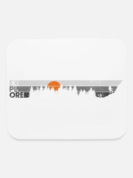 Explore the great outdoor - Mouse pad Horizontal - white - Front