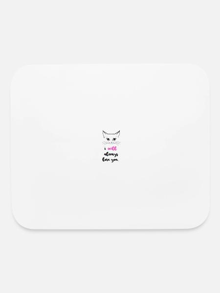cut love - Mouse pad Horizontal - white - Front