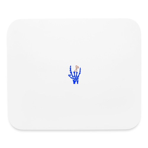 Rock on hand sign the devil's horns White - Mouse pad Horizontal