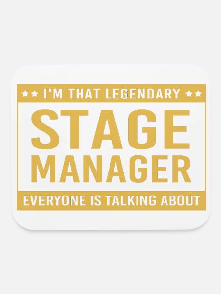 Stage Manager Musical Director - Mouse pad Horizontal - white - Front