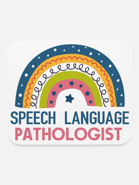 Speech Langauge Pathologist Therapy SLP Gift - Mouse pad Horizontal - white - Front