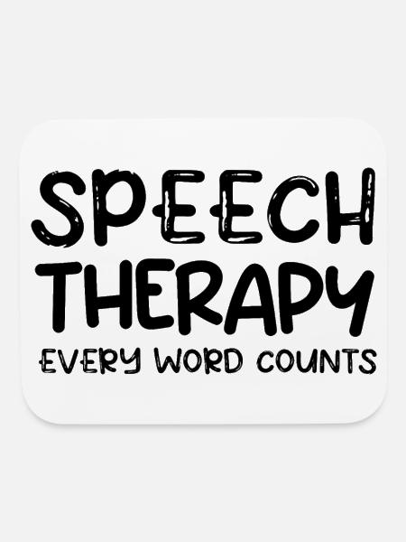 Speech Language Pathologist SLP - Mouse pad Horizontal - white - Front