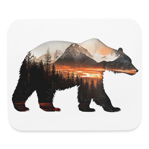 Canada Bear: fiery tones - Mouse pad Horizontal