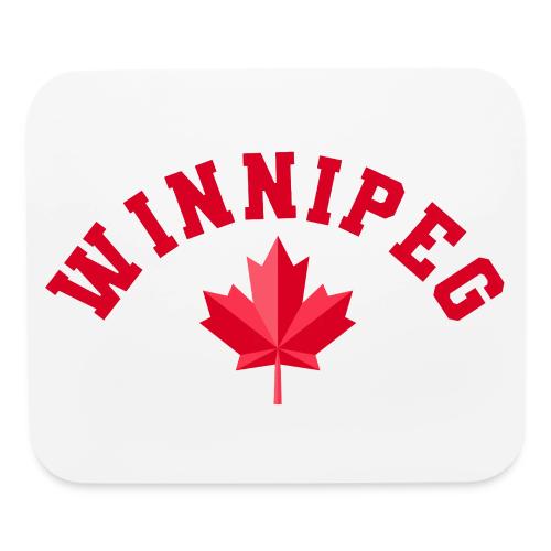 Winnipeg with maple leaf - Mouse pad Horizontal
