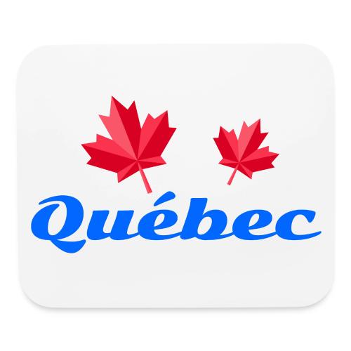 Québec with two red maple leaves - Mouse pad Horizontal