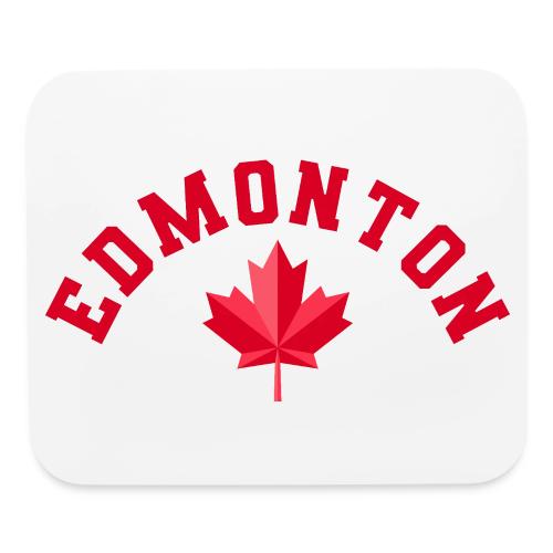 Edmonton with maple leaf - Mouse pad Horizontal