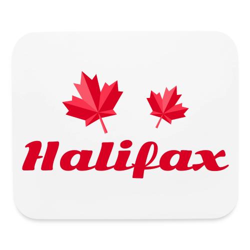 Halifax with two red maple leaves - Mouse pad Horizontal