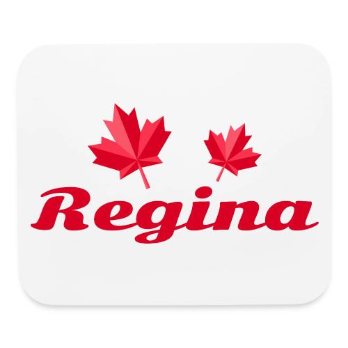 Regina with two red maple leaves - Mouse pad Horizontal