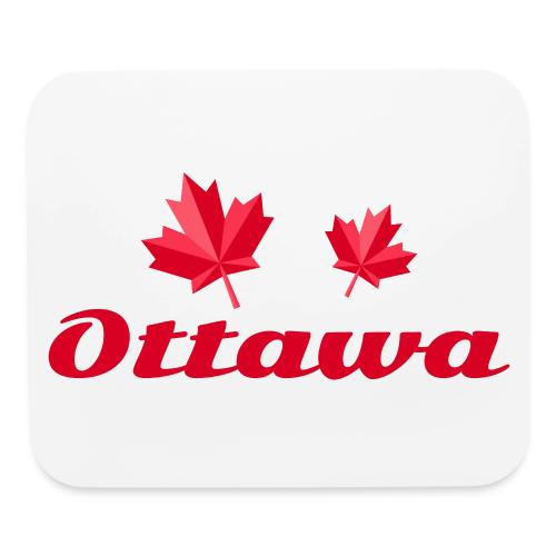 Ottawa with two red maple leaves - Mouse pad Horizontal