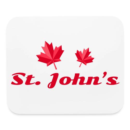 St. John's with two red maple leaves - Mouse pad Horizontal