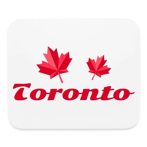 Toronto with two red maple leaves - Mouse pad Horizontal