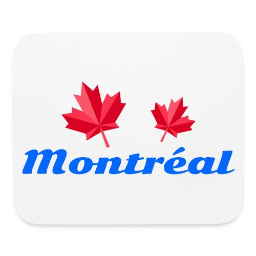 Montréal with two red maple leaves - Mouse pad Horizontal