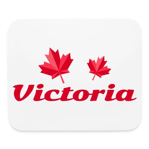 Victoria with two red maple leaves - Mouse pad Horizontal