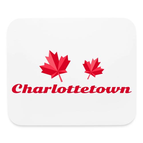 Charlottetown with two red maple leaves - Mouse pad Horizontal