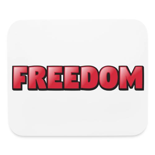 Freedom Bold 3D Word Art Design - Mouse pad Horizontal