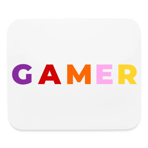 Multicolor GAMER Typography Design - Mouse pad Horizontal