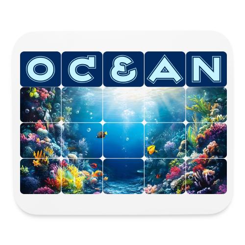 Ocean: Neon Reef Glow - Mouse pad Horizontal
