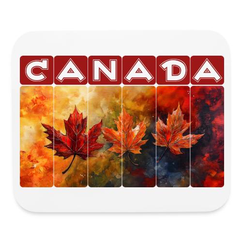 Painted Canada Leaves - Mouse pad Horizontal