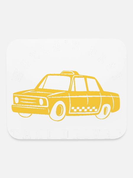 Taxi Driver Transporter - Mouse pad Horizontal - white - Front