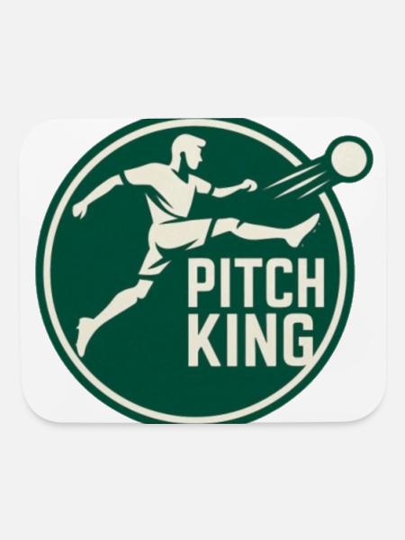 Pitch King Retro Soccer  - Mouse pad Horizontal - white - Front