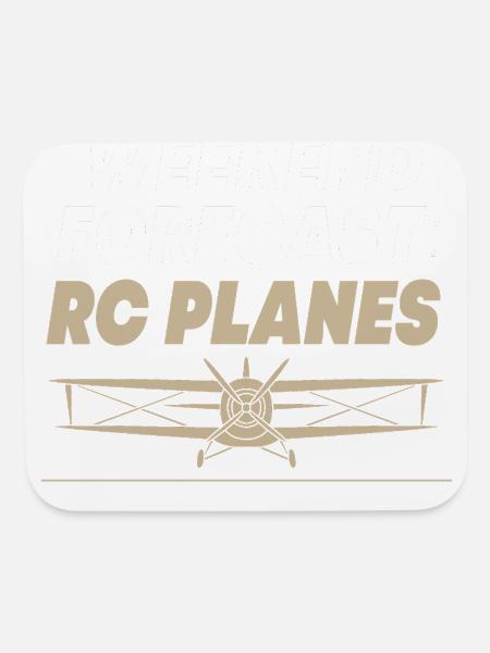RC Plane Remote Control Aircraft - Mouse pad Horizontal - white - Front