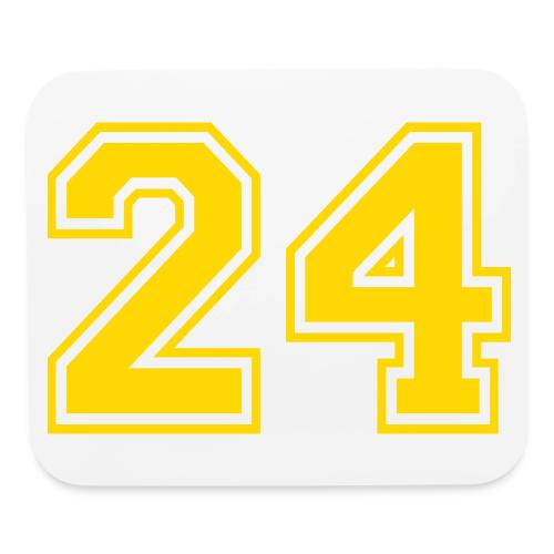 Number 24 in a classic athletic collegiate font - Mouse pad Horizontal