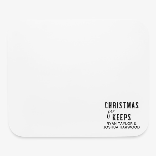 Christmas for Keeps Title Block - Black Font - Mouse pad Horizontal