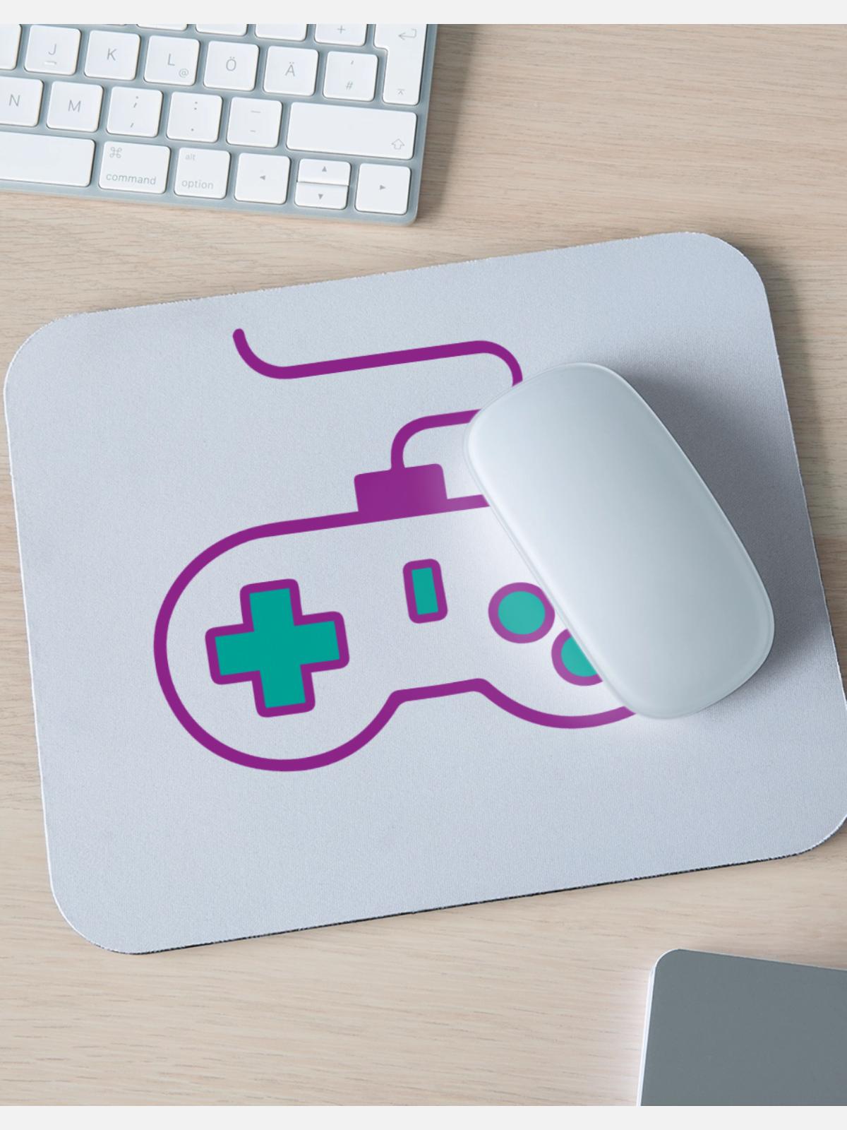 Pro Player Gamer - Mouse pad Horizontal - white - Front