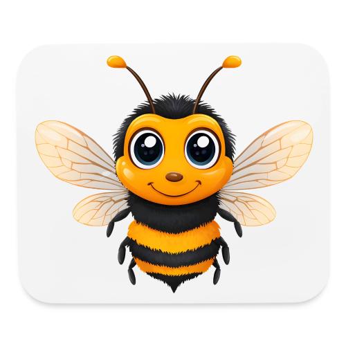 Happy Cartoon Baby Bee with Open Wings - Mouse pad Horizontal