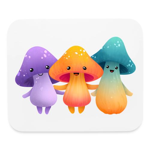 Cheerful Mushroom Friends - Mouse pad Horizontal
