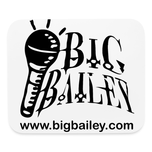 BIG Bailey LOGO and Website Black Artwork - Mouse pad Horizontal