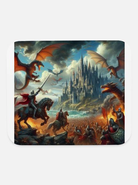 Dragonslayer - Mouse pad Horizontal - white