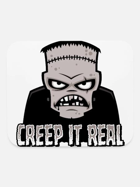 Creep It Real Classic Horror Monster Design - Mouse pad Horizontal - white - Front