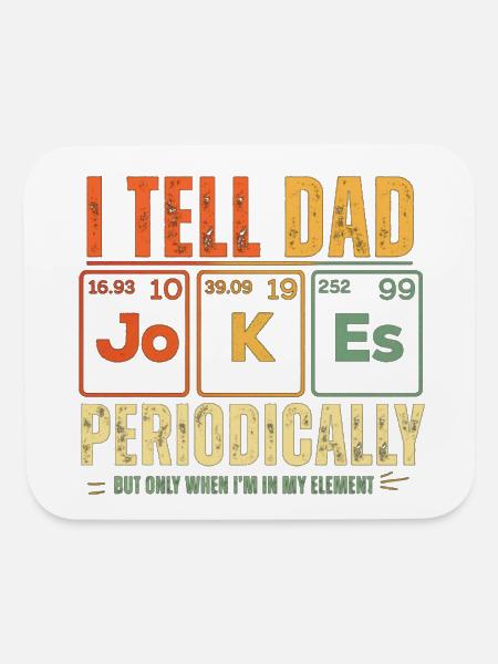 Dad jokes - Mouse pad Horizontal - white