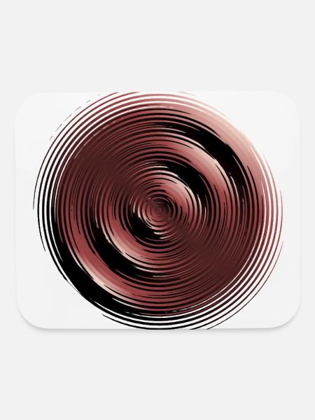Rose Gold Spiral Ring Abstract - Mouse pad Horizontal - white - Front