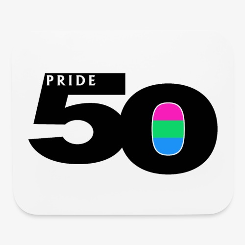 50 Pride Polysexual Pride Flag - Mouse pad Horizontal