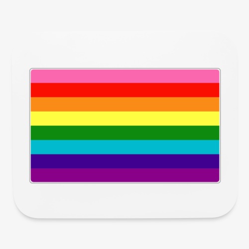 Original Gilbert Baker LGBTQ Rainbow Pride Flag - Mouse pad Horizontal
