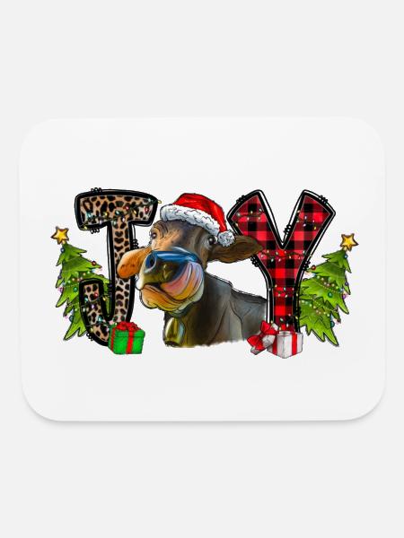 Joy Cow - Mouse pad Horizontal - white - Front