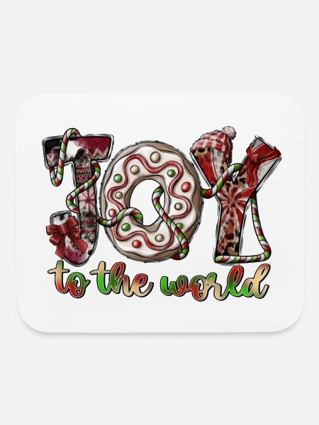 Joy To The World - Mouse pad Horizontal - white - Front