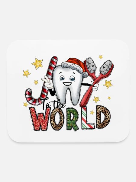 Joy To The world - Mouse pad Horizontal - white - Front