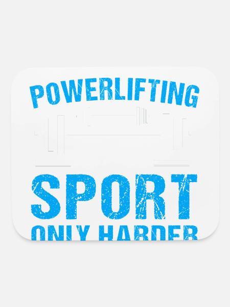 Deadlift Power Lifting Squat Bench - Mouse pad Horizontal - white - Front