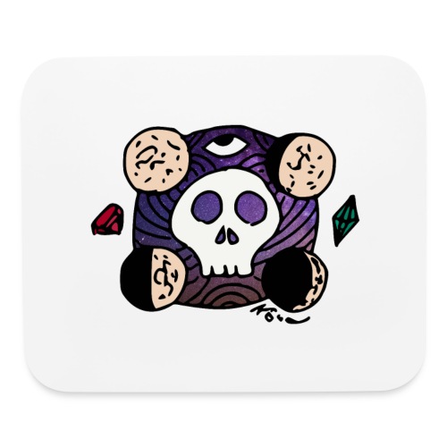 Moon Skull from Outer Space - Mouse pad Horizontal