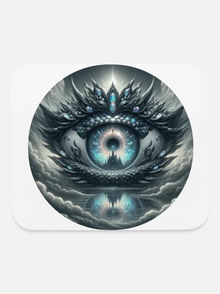 The Guardian s Watchful Eye - Mouse pad Horizontal - white - Front
