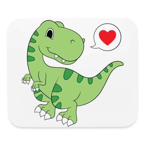 Dinosaur Love - Mouse pad Horizontal