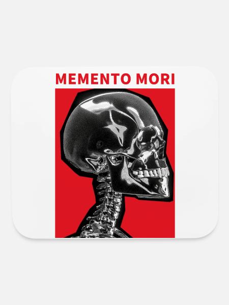 Skull Memento Mori - Mouse pad Horizontal - white - Front